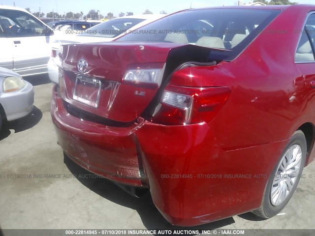 4T1BF1FK8EU794277 - 2014 TOYOTA CAMRY L/SE/LE/XLE RED photo 6