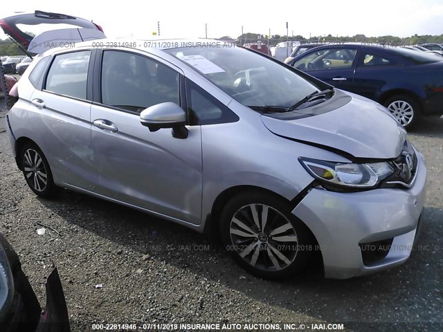 3HGGK5H8XFM714399 - 2015 HONDA FIT EX/EXL SILVER photo 1