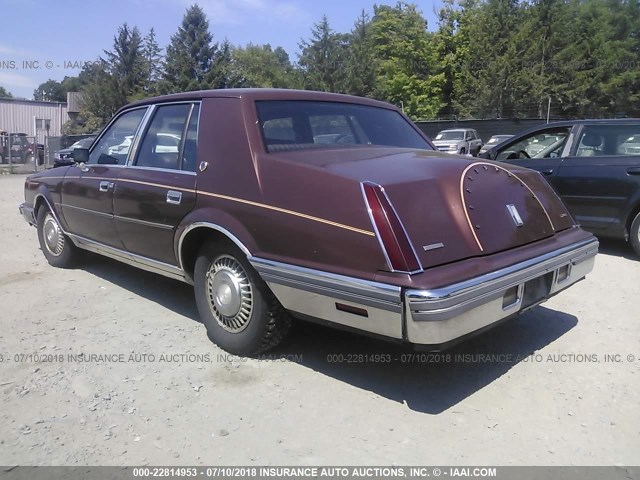 1MRBP98F4CY658389 - 1982 LINCOLN CONTINENTAL  栗色 照片 3