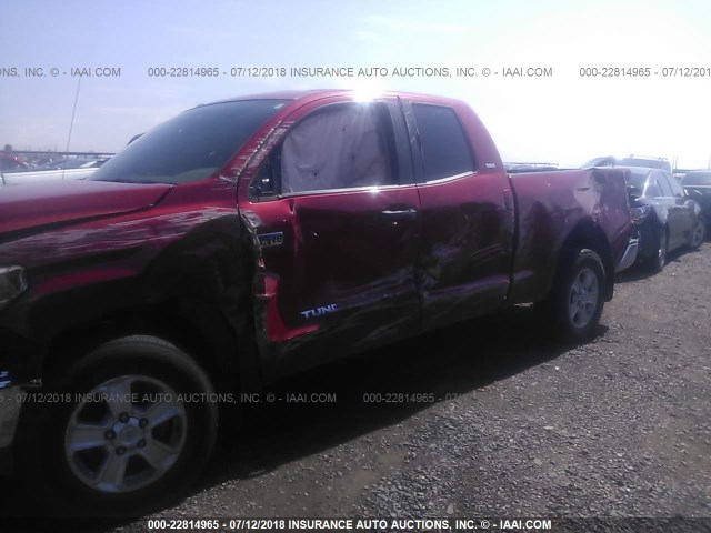 5TFRY5F11EX157158 - 2014 TOYOTA TUNDRA DOUBLE CAB SR/SR5 RED photo 6
