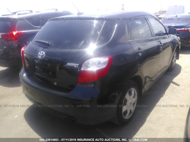 2T1KU40E39C061233 - 2009 TOYOTA COROLLA MATRIX  BLACK photo 4