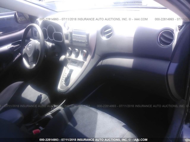 2T1KU40E39C061233 - 2009 TOYOTA COROLLA MATRIX  BLACK photo 5