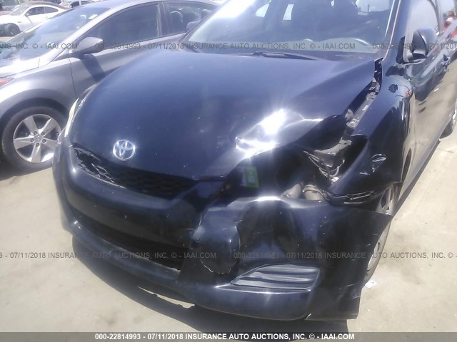 2T1KU40E39C061233 - 2009 TOYOTA COROLLA MATRIX  BLACK photo 6