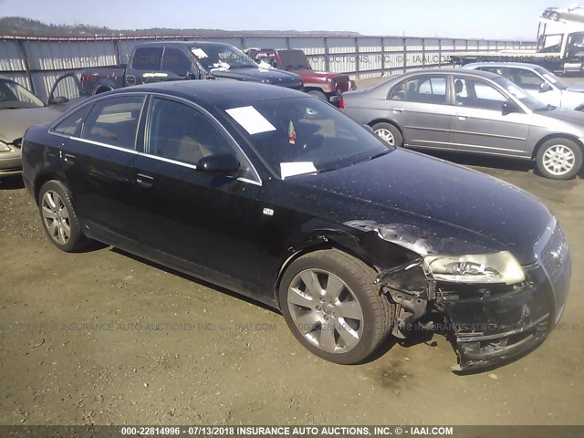 WAUDL74F56N072093 - 2006 AUDI A6 4.2 QUATTRO BLACK photo 1