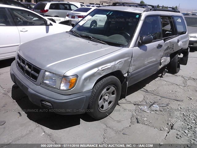 JF1SF635XXG730085 - 1999 SUBARU FORESTER L SILVER photo 2