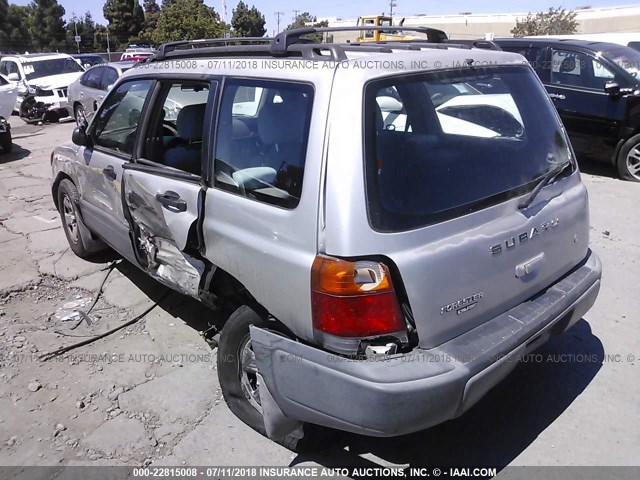 JF1SF635XXG730085 - 1999 SUBARU FORESTER L SILVER photo 3