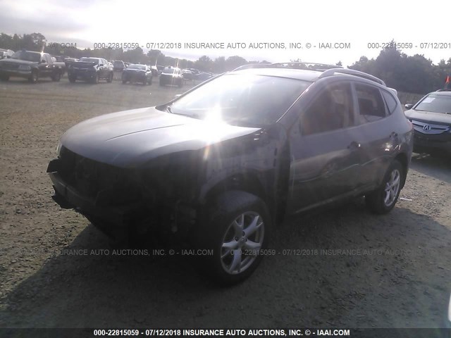 JN8AS58V08W134614 - 2008 NISSAN ROGUE S/SL GRAY photo 2