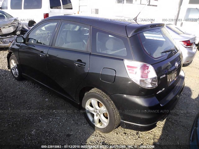 2T1LR32E25C359148 - 2005 TOYOTA COROLLA MATRIX XR BLACK photo 3