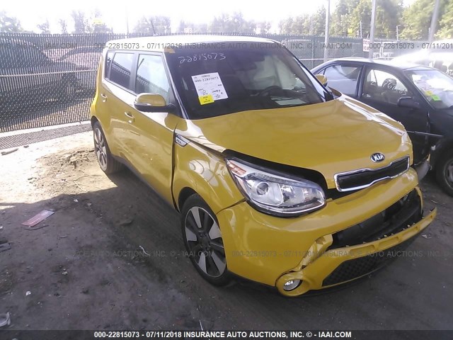 KNDJX3A50E7095797 - 2014 KIA SOUL ! YELLOW photo 1