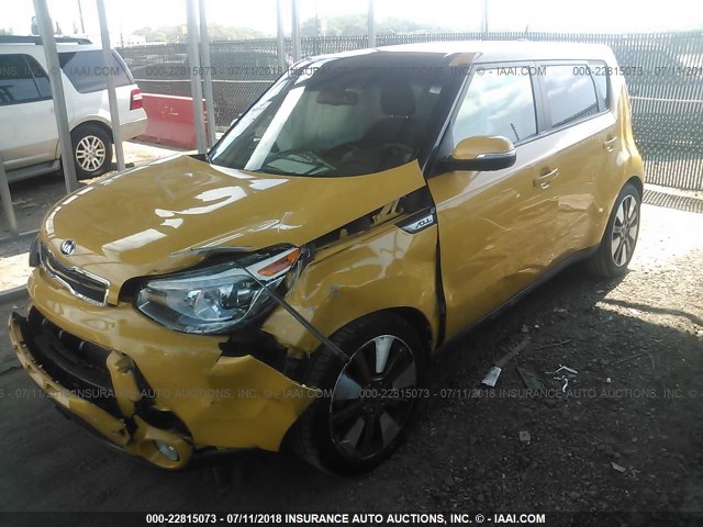 KNDJX3A50E7095797 - 2014 KIA SOUL ! YELLOW photo 2