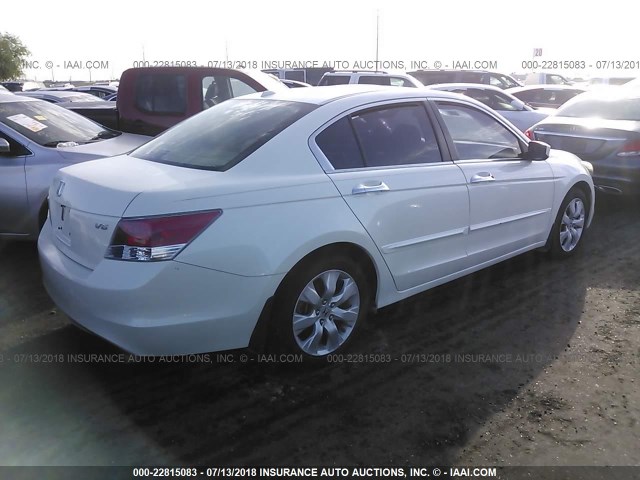 1HGCP36879A004532 - 2009 HONDA ACCORD EXL WHITE photo 4