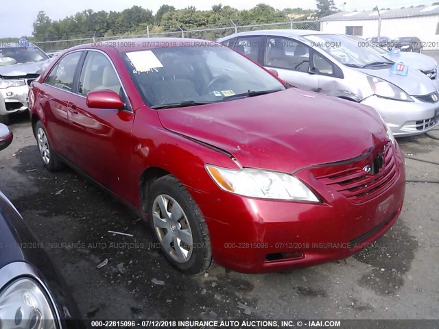 4T1BE46K48U258337 - 2008 TOYOTA CAMRY CE/LE/XLE/SE RED photo 1