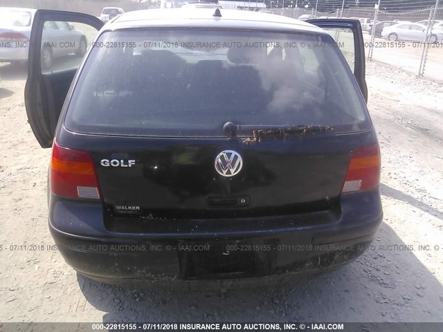 9BWBK61J134052768 - 2003 VOLKSWAGEN GOLF GL BLACK photo 6