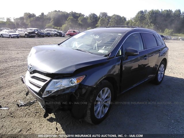 4T3BA3BB0DU042174 - 2013 TOYOTA VENZA LE/XLE GRAY photo 2