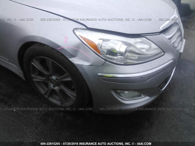 KMHGC4DD7CU196506 - 2012 HYUNDAI GENESIS 3.8L SILVER photo 6