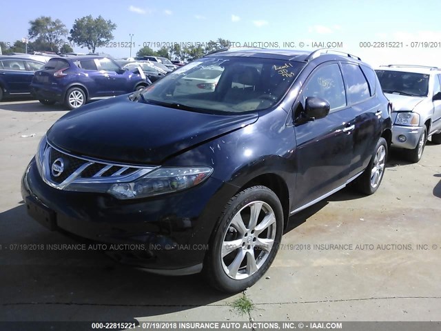 JN8AZ1MW1EW516732 - 2014 NISSAN Murano S/SL/SV/LE BLACK photo 2