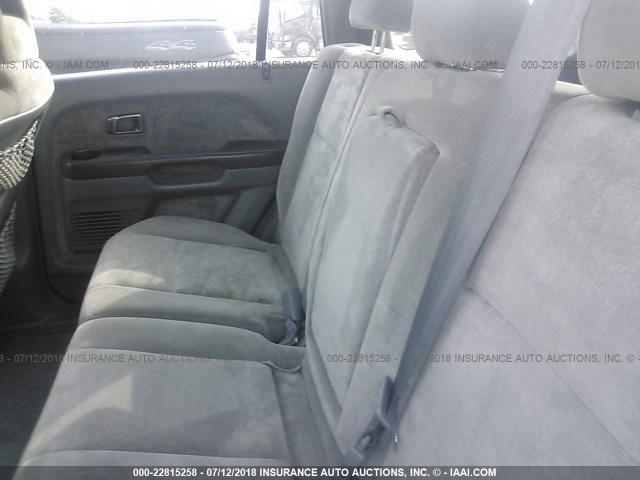 5FNYF18455B067197 - 2005 HONDA PILOT EX GRAY photo 8