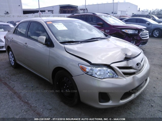 5YFBU4EE4CP028337 - 2012 TOYOTA COROLLA S/LE GOLD photo 1