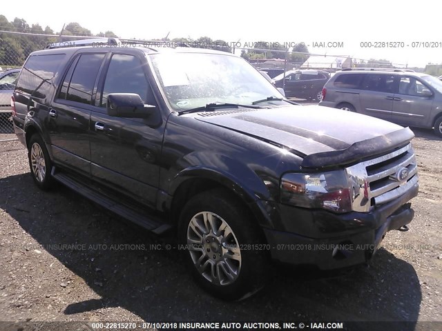 1FMJK2A5XBEF28943 - 2011 FORD EXPEDITION EL LIMITED BLACK photo 1