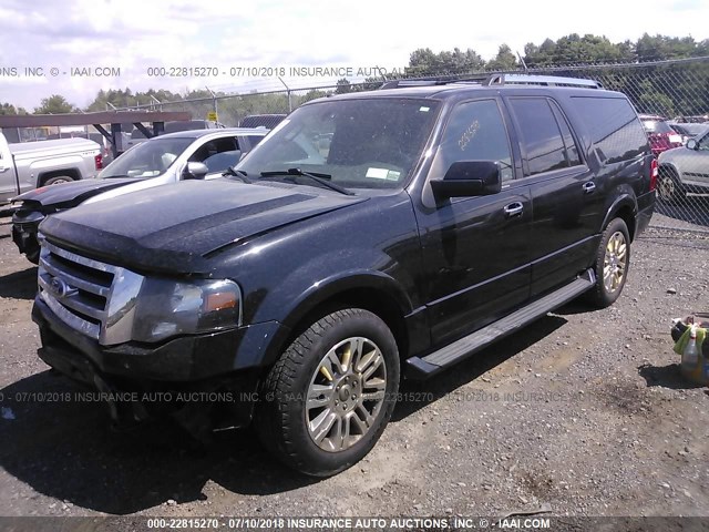 1FMJK2A5XBEF28943 - 2011 FORD EXPEDITION EL LIMITED BLACK photo 2