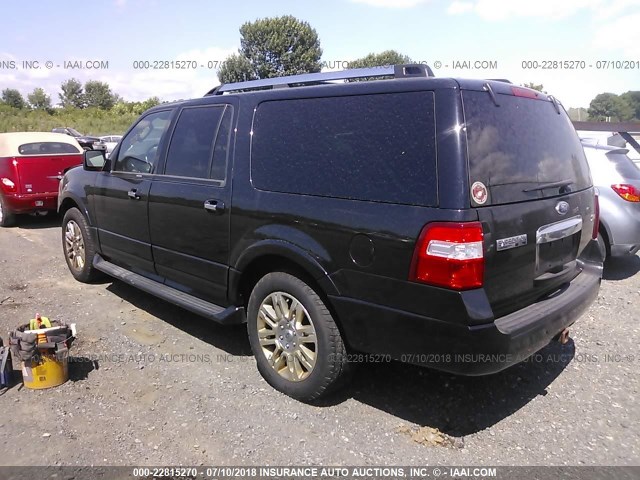 1FMJK2A5XBEF28943 - 2011 FORD EXPEDITION EL LIMITED BLACK photo 3