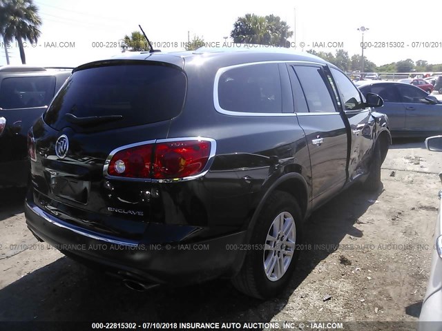 5GAKRBEDXCJ289989 - 2012 BUICK ENCLAVE BLACK photo 4