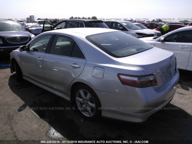 4T1BE46K87U637257 - 2007 TOYOTA CAMRY NEW GENERAT CE/LE/XLE/SE SILVER photo 3