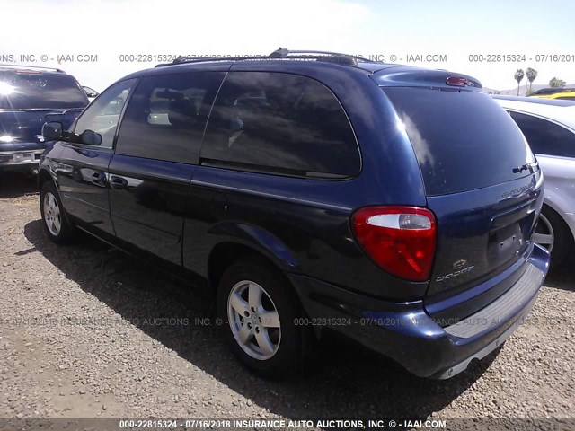 2D4GP44LX6R641843 - 2006 DODGE GRAND CARAVAN SXT Dark Blue photo 3