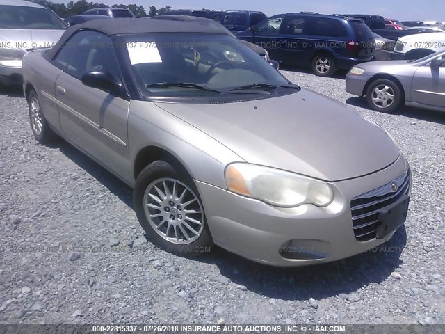 1C3EL55R95N567162 - 2005 CHRYSLER SEBRING TOURING GOLD photo 1