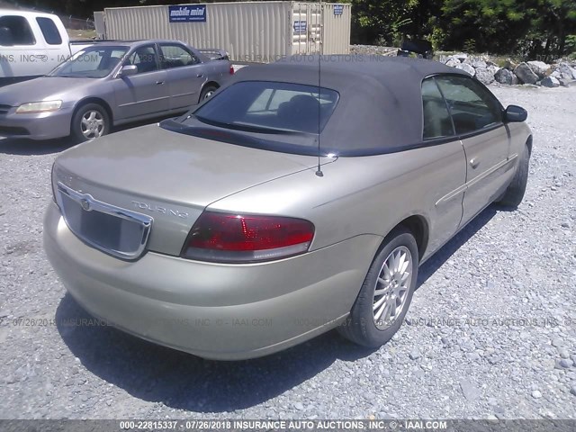 1C3EL55R95N567162 - 2005 CHRYSLER SEBRING TOURING GOLD photo 4