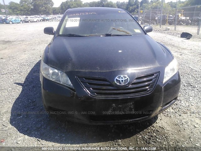 4T1BE46K37U081505 - 2007 TOYOTA CAMRY NEW GENERAT CE/LE/XLE/SE BLACK photo 6