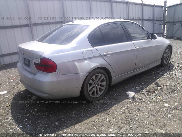 WBAVC53597FZ81693 - 2007 BMW 328 I SULEV SILVER photo 4