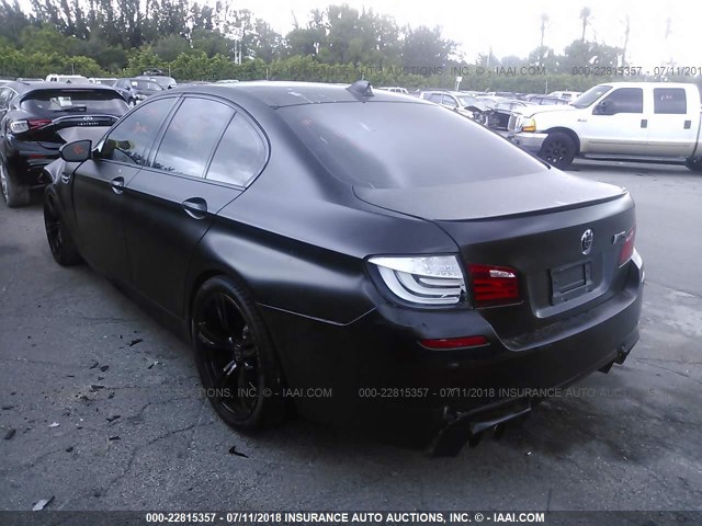 WBSFV9C52DD095420 - 2013 BMW M5 BLACK photo 3