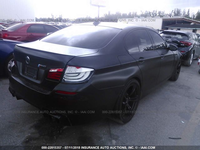 WBSFV9C52DD095420 - 2013 BMW M5 BLACK photo 4