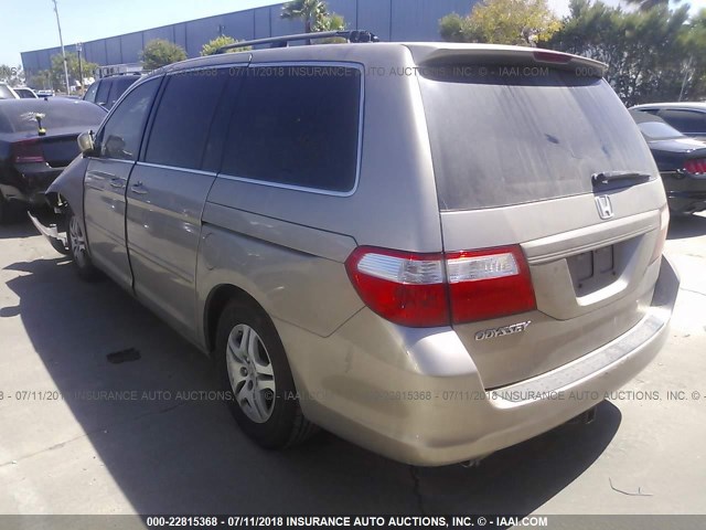 5FNRL38477B056150 - 2007 HONDA ODYSSEY EX GOLD photo 3