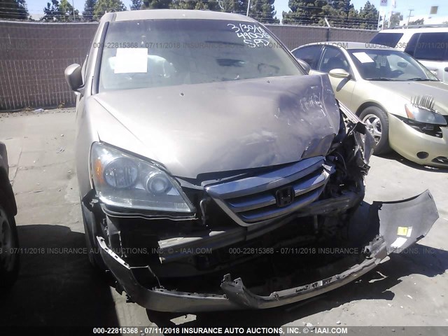 5FNRL38477B056150 - 2007 HONDA ODYSSEY EX GOLD photo 6