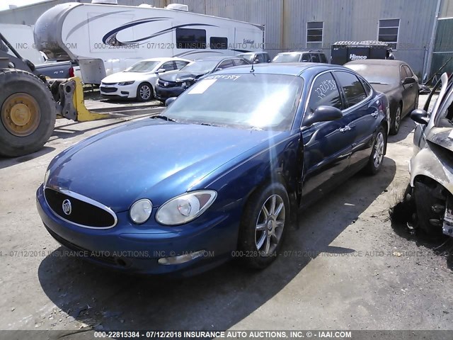 2G4WE537151286269 - 2005 BUICK LACROSSE CXS BLUE photo 2