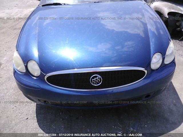 2G4WE537151286269 - 2005 BUICK LACROSSE CXS BLUE photo 6