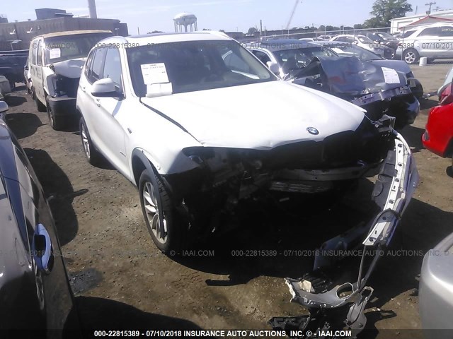5UXWX9C30H0T17335 - 2017 BMW X3 XDRIVE28I WHITE photo 1