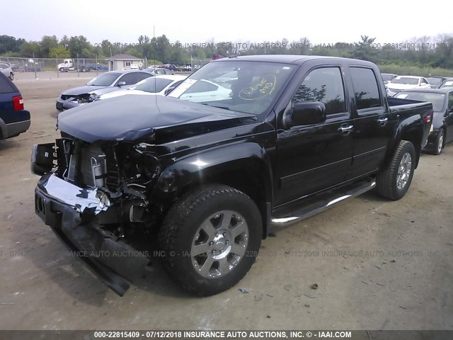 1GCHTDFE2C8143607 - 2012 CHEVROLET COLORADO LT BLACK photo 2