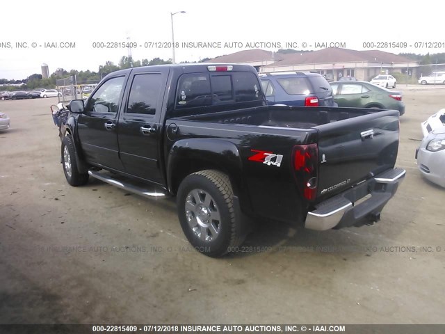 1GCHTDFE2C8143607 - 2012 CHEVROLET COLORADO LT BLACK photo 3