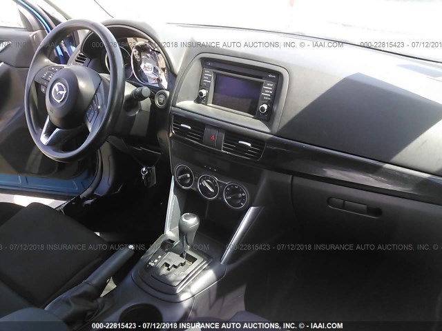 JM3KE4BEXE0308981 - 2014 MAZDA CX-5 SPORT BLUE photo 5