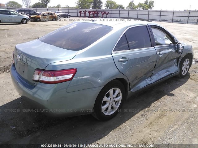 4T4BF3EK5AR077039 - 2010 TOYOTA CAMRY SE/LE/XLE მწვანე ფოტო 4