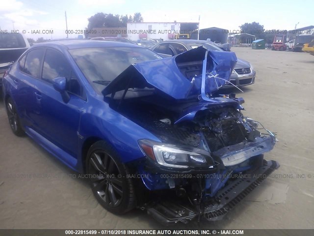 JF1VA1J67H9828832 - 2017 SUBARU WRX LIMITED BLUE photo 1