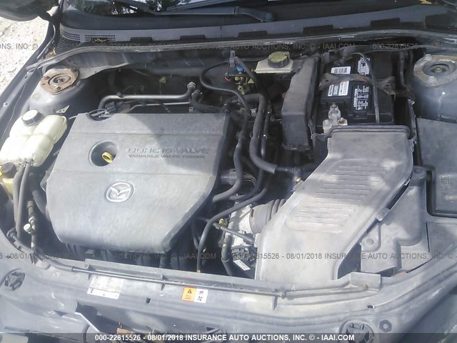 JM1BK343061463378 - 2006 MAZDA 3 HATCHBACK SILVER photo 10