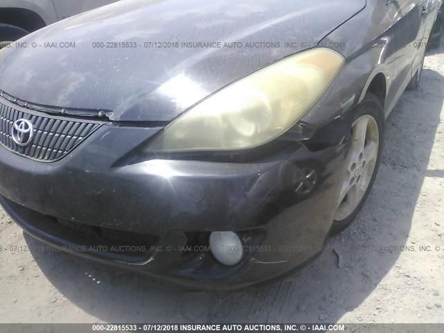 4T1FA38P25U047617 - 2005 TOYOTA CAMRY SOLARA SE/SLE BLACK photo 6