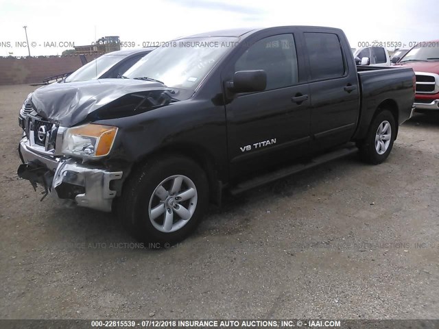 1N6BA0EK4BN326306 - 2011 NISSAN TITAN S/SV/SL/PRO-4X BLACK photo 2