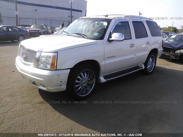 1GYEK63N12R281079 - 2002 CADILLAC ESCALADE LUXURY თეთრი ფოტო 2