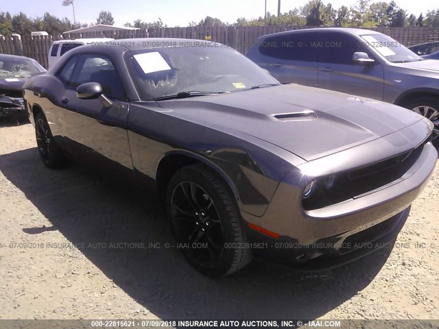 2C3CDZAG2GH157802 - 2016 DODGE CHALLENGER SXT GRAY photo 1