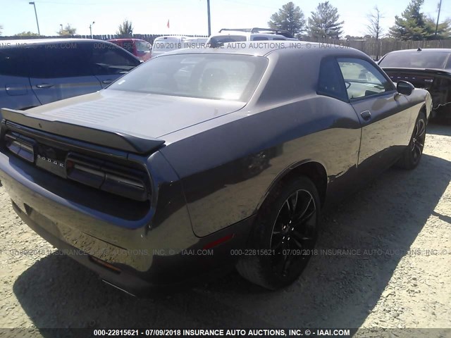 2C3CDZAG2GH157802 - 2016 DODGE CHALLENGER SXT GRAY photo 4